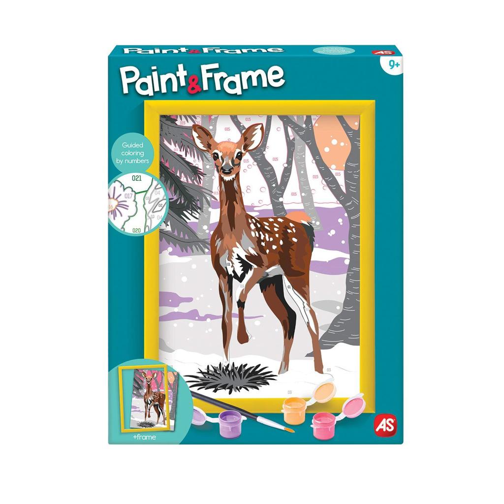 PAINT & FRAME SNOW DEER