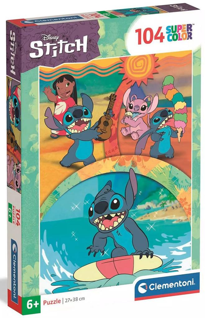 CLEMENTONI ΠΑΙΔΙΚΟ ΠΑΖΛ SUPER COLOR DISNEY STITCH 104 ΤΜΧ