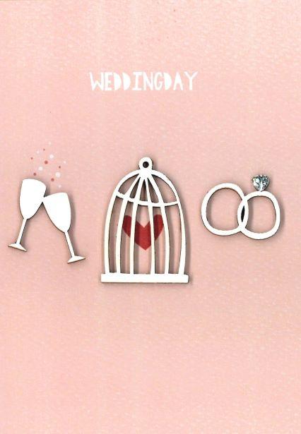 ΕΥΧΕΤΗΡΙΑ ΚΑΡΤΑ "WEDDING DAY" - ΠΟΤΗΡΙΑ, ΚΛΟΥΒΙ, ΔΑΧΤΥΛΙΔΙΑ