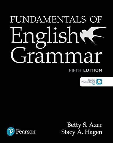 FUNDAMENTALS OF ENGLISH GRAMMAR STUDENT'S BOOK 5TH EDITION