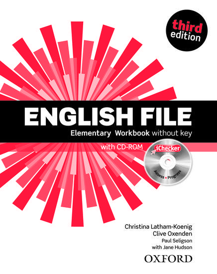 ENGLISH FILE 3RD EDITION ELEMENTARY WORKBOOK WITHOUT KEY