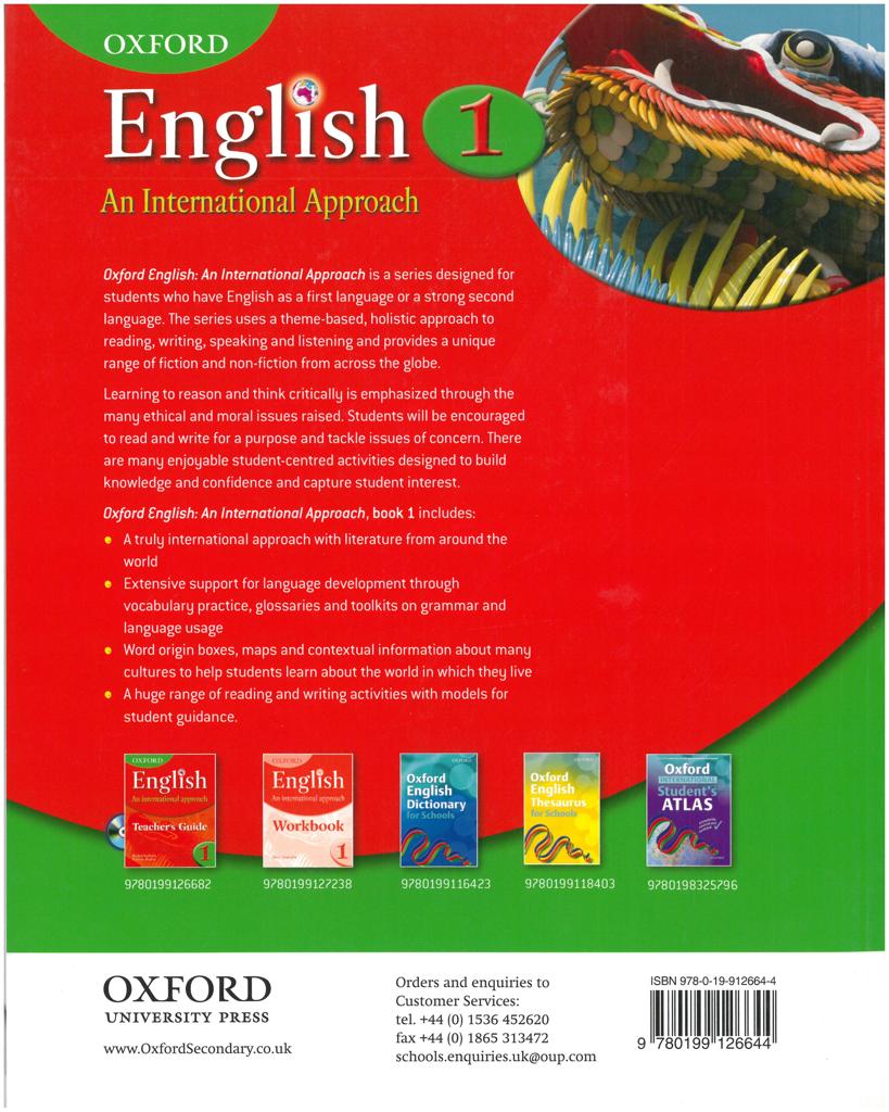 OXFORD ENGLISH AN INTERNATIONAL APPROACH 1 STUDENT'S BOOK