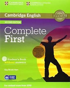 COMPLETE FIRST 2ND EDITION STUDENT'S PACK ST/BK+WKBK WITHOUT ANSWERS (+CD-ROM)