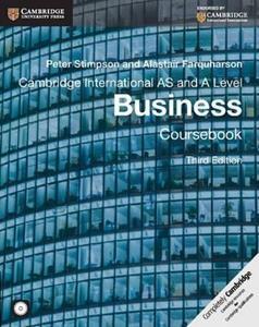 CAMBRIDGE INTERNATIONAL AS AND A LEVEL BUSINESS COURSEBOOK WITH CD-ROM