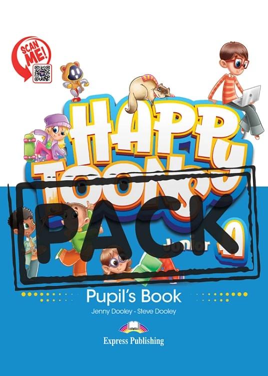 HAPPYTOONS JUNIOR A JUMBO PACK (STUDENT'S BOOK, WORKBOOK, COMPANION AND GRAMMAR, ALPHABET BOOK)