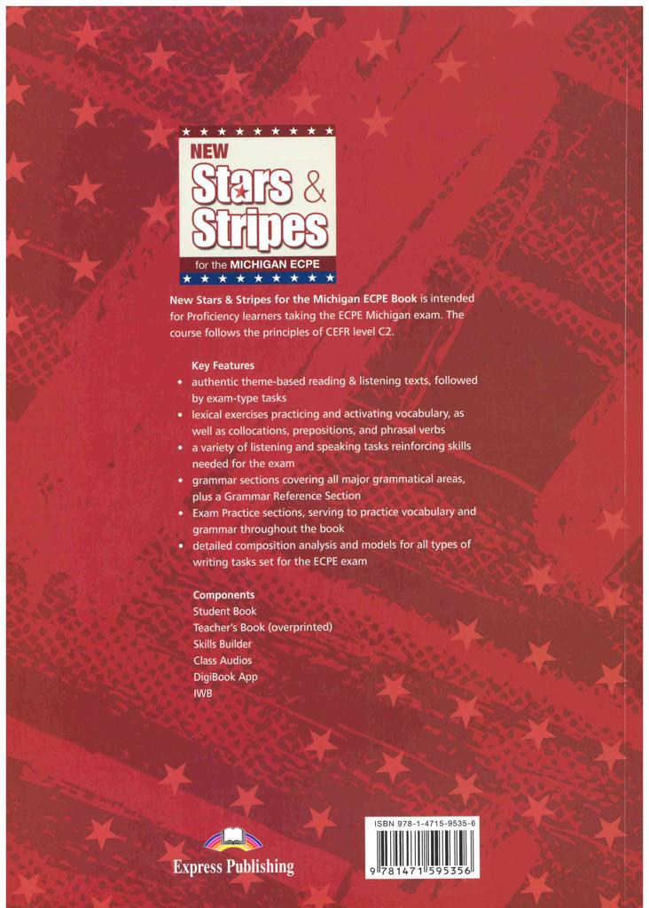 NEW STARS & STRIPES FOR THE MICHIGAN ECPE STUDENT'S BOOK (+DIGI-BOOK)  FOR THE REVISED 2021 EXAM