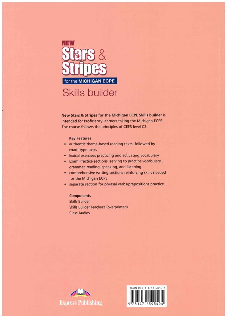NEW STARS & STRIPES ECPE 2021 EXAM SKILLS BUILDER STUDENT'S BOOK (+DIGIBOOK APP)