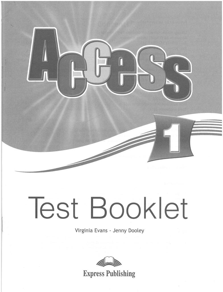 ACCESS 1 TEST BOOK