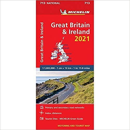 GREAT BRITAIN & IRELAND 2021 - MICHELIN NATIONAL MAP