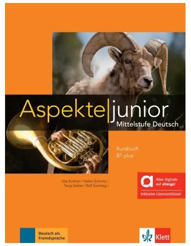 ASPEKTE JUNIOR B1+ KURSBUCH - HYBRIDE AUSGABE ALLANGO - KURSBUCH MIT AUDIOS UND VIDEOS ONLINE