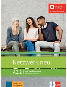 NETZWERK NEU A2.2 KURSBUCH UND ARBEITSBUCH (+AUDIO&VIDEO ONLINE) (HYBRIDE)