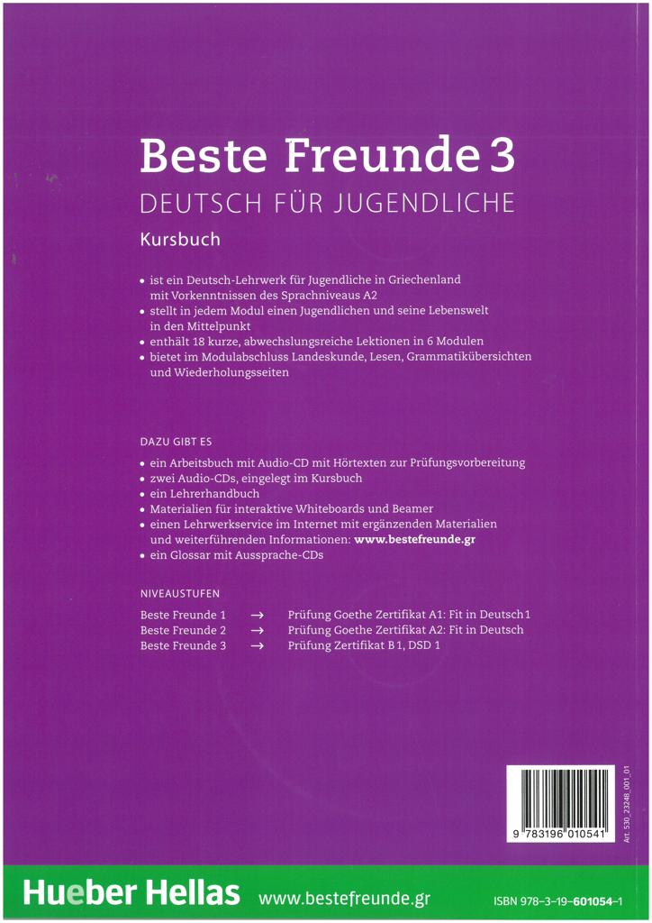 BESTE FREUNDE 3 (B1) KURSBUCH (+CDS)