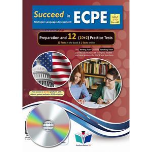 SUCCEED IN ECPE PREPARATION & 12 PRACTICE TESTS AUDIO MP3/CD NEW 2021 FORMAT