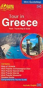 ΧΑΡΤΗΣ TOUR IN GREECE /MINI ROAD TOURIST GUIDE MAP