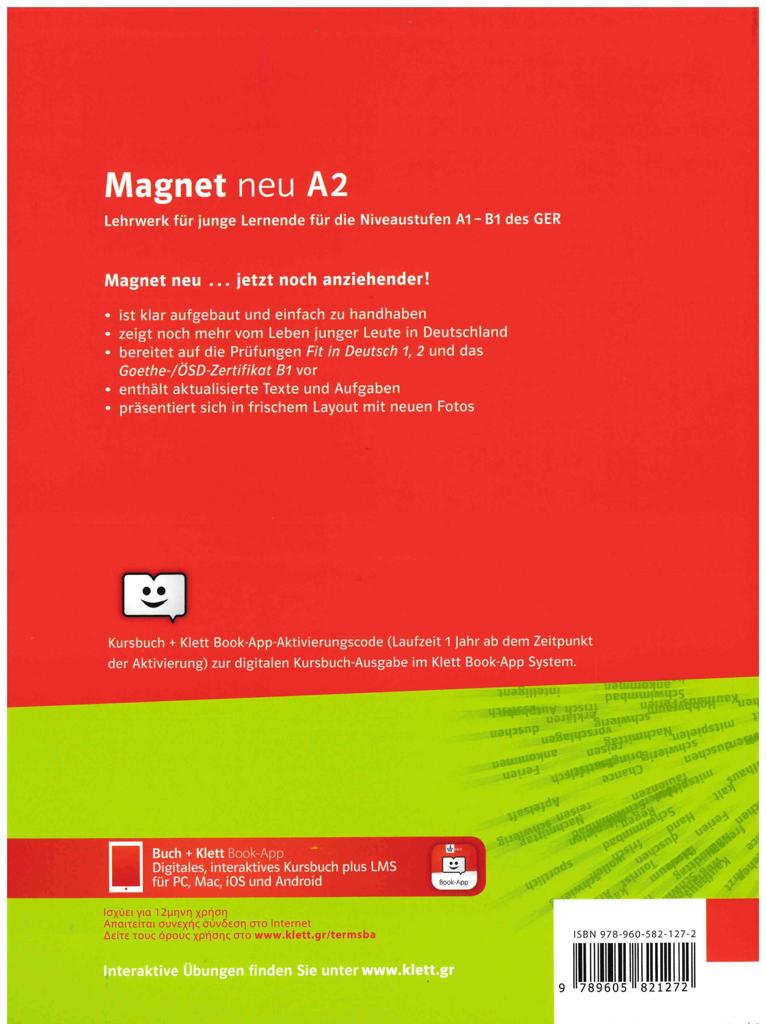 MAGNET NEU A2 KURSBUCH (+KLET BOOK-APP+ CD+LIVEBOOK)