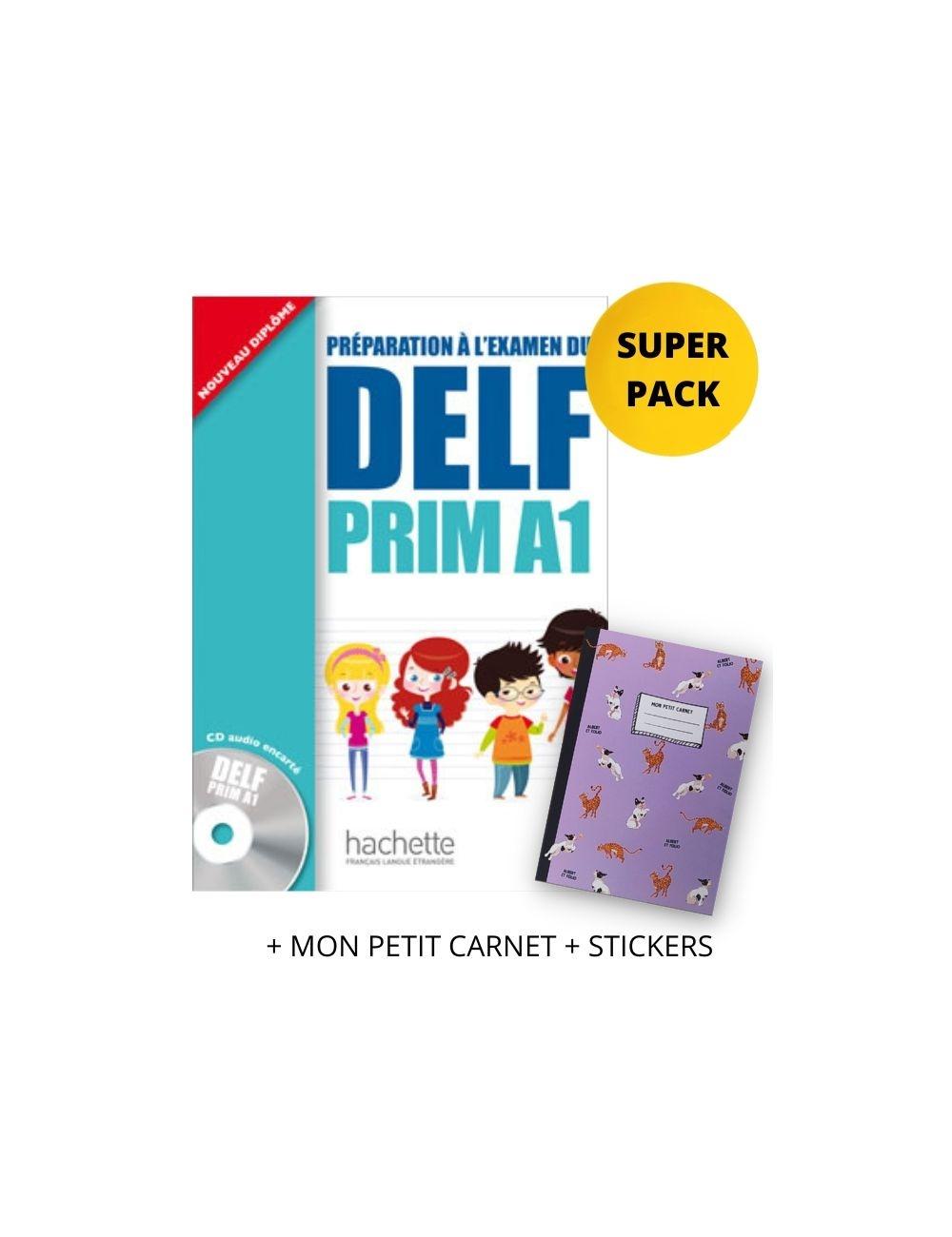 SUPER PACK: DELF PRIM A1 (+ MON PETIT CARNET + STICKERS)