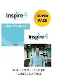 SUPER PACK INSPIRE 4 (ELEVE + CAHIER + LEXIQUE + TEST DELF + CADEAU SURPRISE)