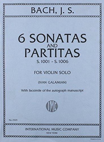 BACH J.S. - 6 SONATAS AND PARTITAS FOR VIOLIN (1001 - 1006)